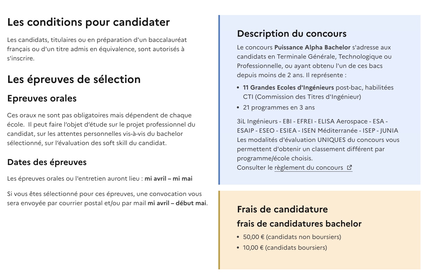 modalités candidature parcoursup