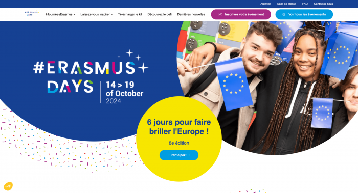 Nouveau site Internet - Erasmus Days 