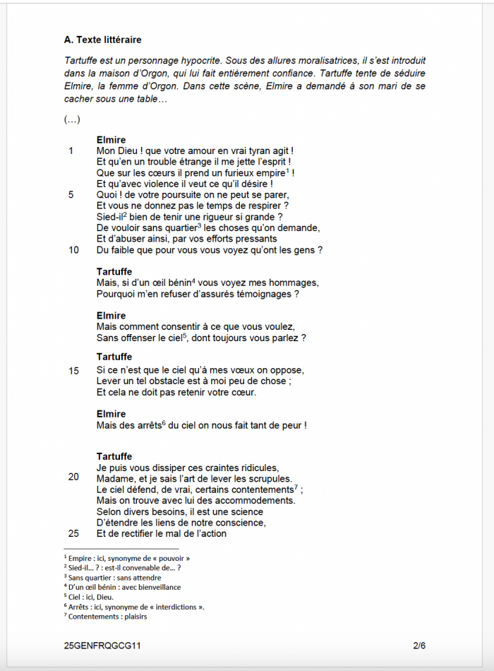texte brevet français 2025 groupe 1