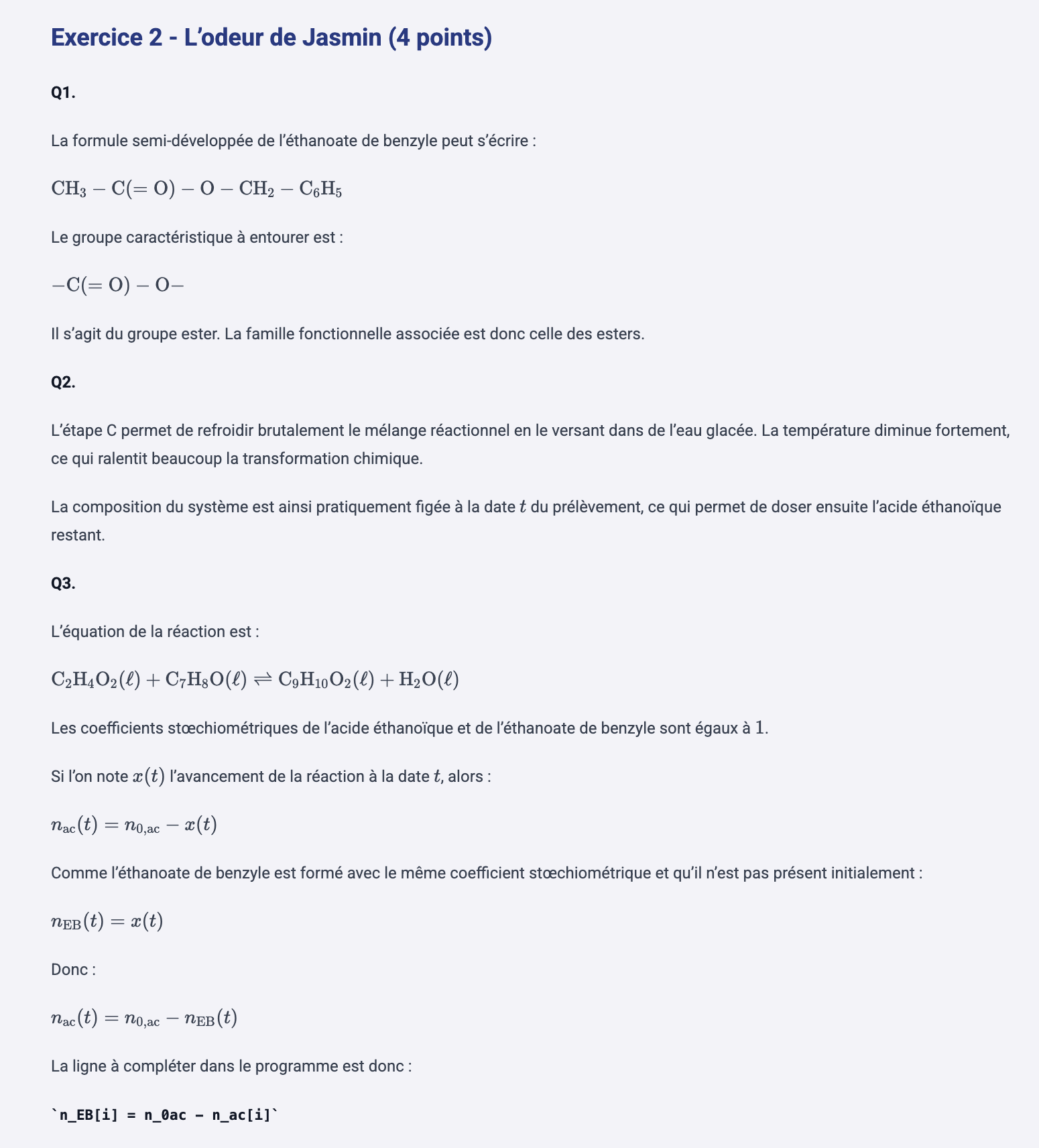 Correction bac physique chimie 2026