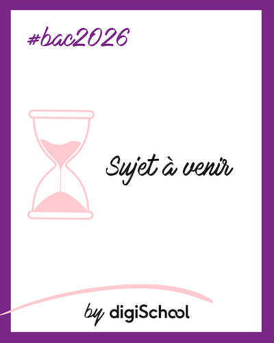 sujet bac 2026