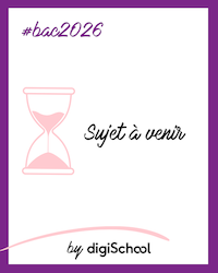 sujet bac 2026
